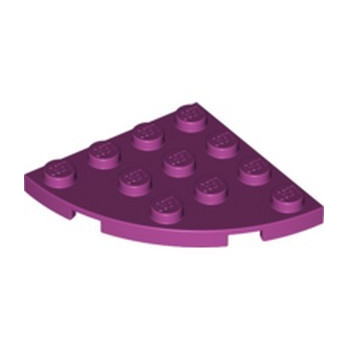 LEGO 6222803 PLATE 4X4, 1/4 CERCLE - MAGENTA