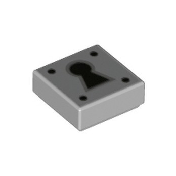 LEGO 6251308 SERRURE 1X1 IMPRIME SERRURE - MEDIUM STONE GREY