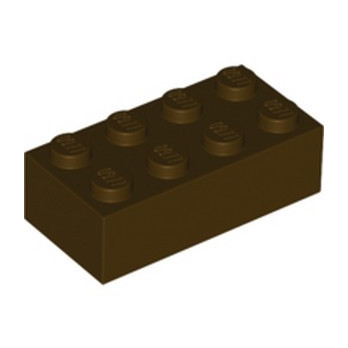 LEGO 6353072 BRICK 2X4 - DARK BROWN