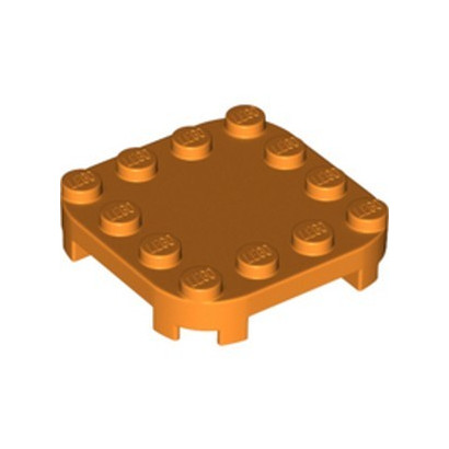 LEGO 6299942 PLATE 4X4X2/3 CIRCLE W/ REDUCED KNOBS - ORANGE