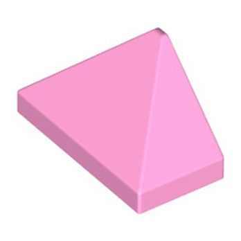 LEGO 6353194 TUILE 1X2/45° - BRIGHT PINK