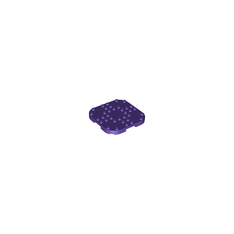 LEGO 6326551 PLATE, 8X8X2/3 CIRCLE W/ REDUCED KNOBS - MEDIUM LILAC