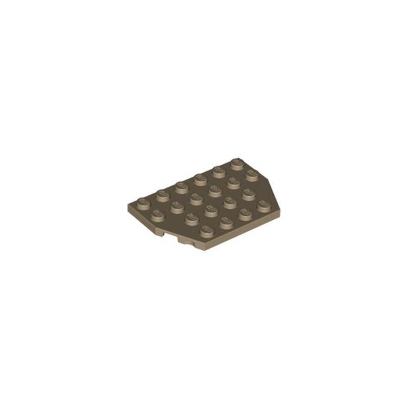 LEGO 6311433 PLATE 4X6 26° - SAND YELLOW