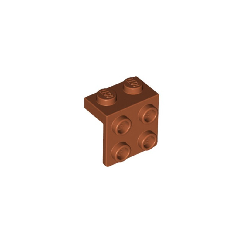 LEGO 6361744 ANGLE PLATE 1X2 / 2X2 - DARK ORANGE
