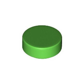 LEGO 6353793 PLATE LISSE ROND 1X1 - BRIGHT GREEN