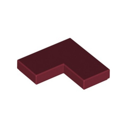 LEGO 6369265 PLATE LISSE ANGLE 1X2X2 - NEW DARK RED