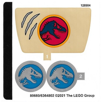 Stickers / Autocollant Lego® Jurassic World 76941