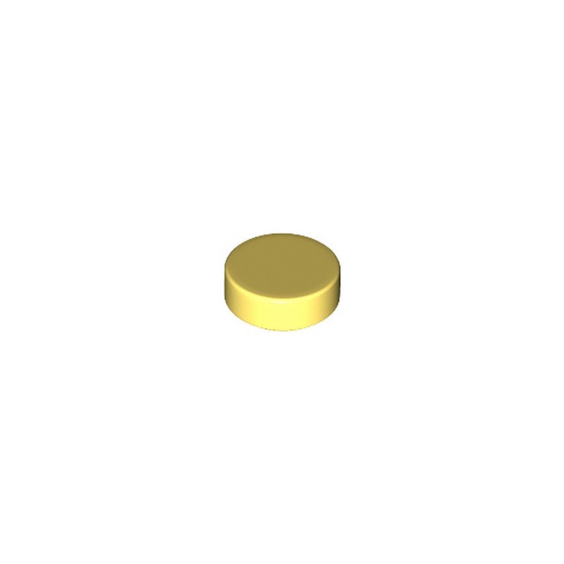 LEGO 6343806 PLATE LISSE ROND 1X1 - COOL YELLOW