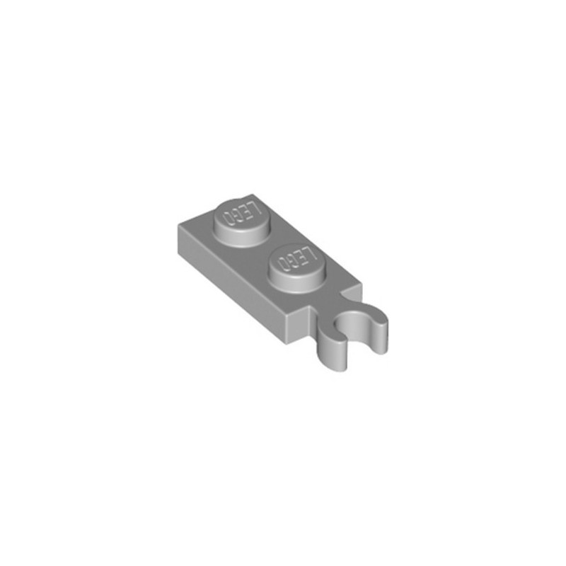 LEGO 6354568 PLATE 1X2 W/ HOLDER - MEDIUM STONE GREY