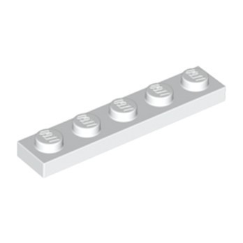LEGO 6350399 PLATE 1X5 - WHITE