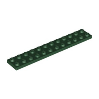 LEGO 6186824 PLATE 2X12 - EARTH GREEN