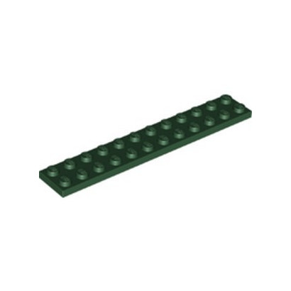 LEGO 6186824 PLATE 2X12 - EARTH GREEN