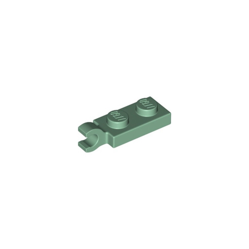 LEGO 6354613 PLATE 2X1 W/HOLDER,VERTICAL - SAND GREEN