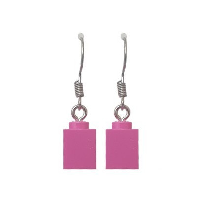 Orecchino mattoncino Lego® 1X1 - Pink