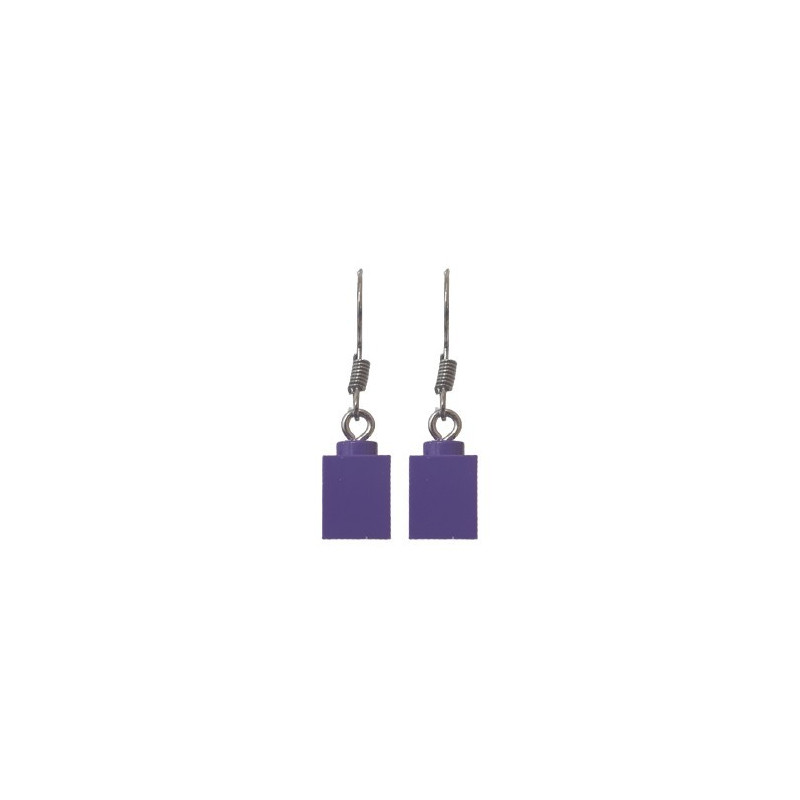 Lego® 1X1 Brick Earring - Medium Lilac
