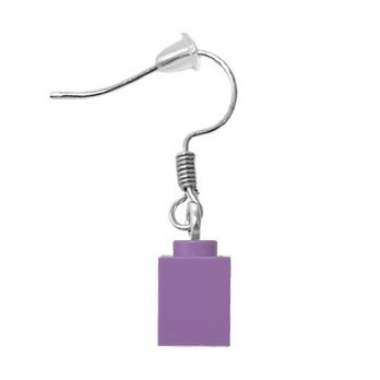 Lego® 1X1 Brick Earring - Medium Lavender