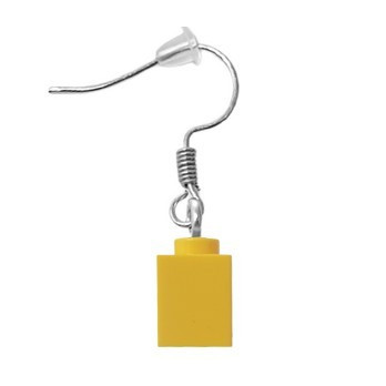 Lego® 1X1 Brick Earring - Yellow