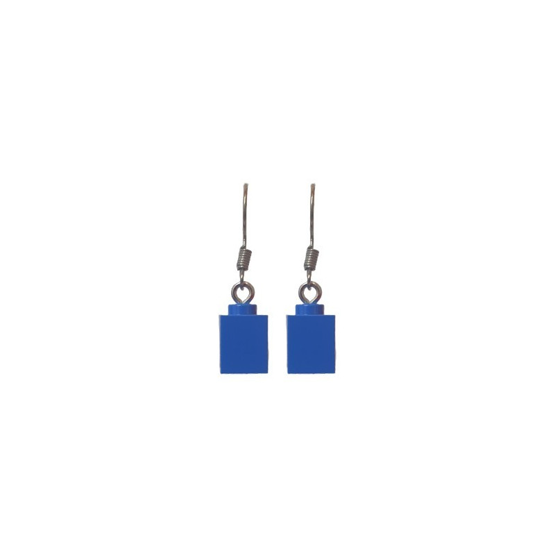 Lego® 1X1 Brick Earring - Blue