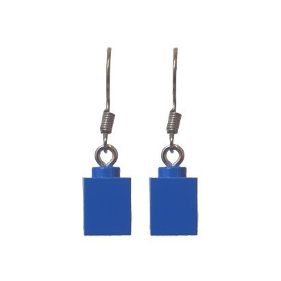 Boucle d'oreille Brique 1X1 Lego® - Bleu