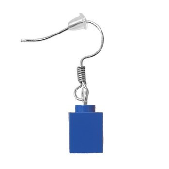 Lego® 1X1 Brick Earring - Blue