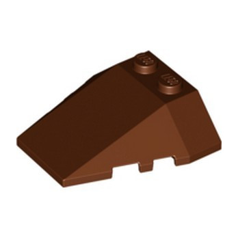 LEGO 6248941 ROOF TILE 4X2/18° W/COR. - REDDISH BROWN