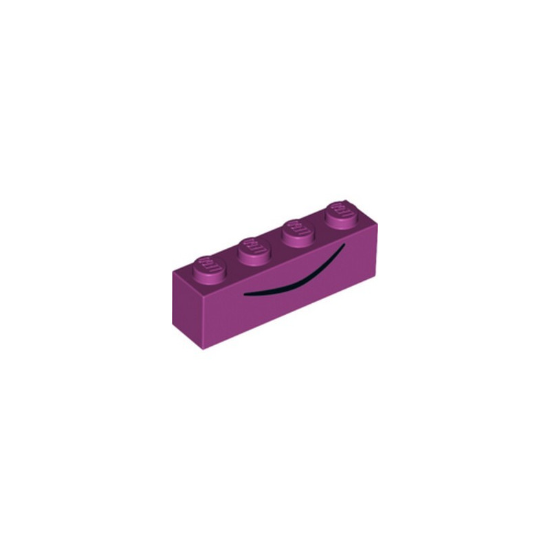 LEGO 6261611 BRIQUE 1X4 IMPRIME - MAGENTA