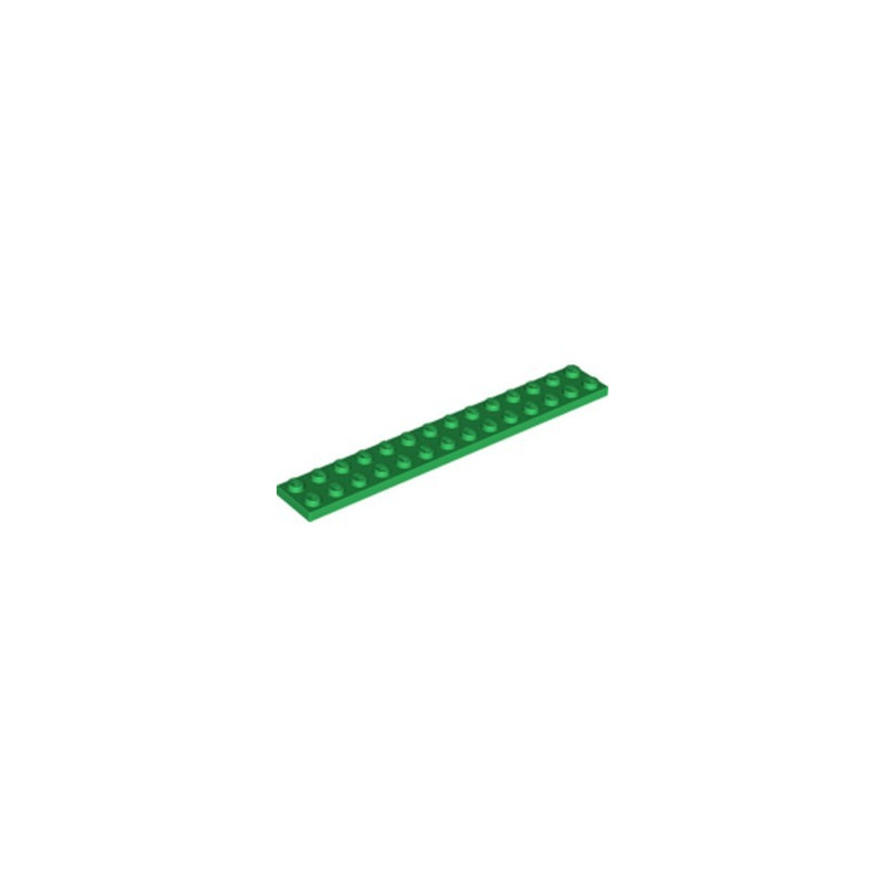 LEGO 6308884 PLATE 2X14 - DARK GREEN