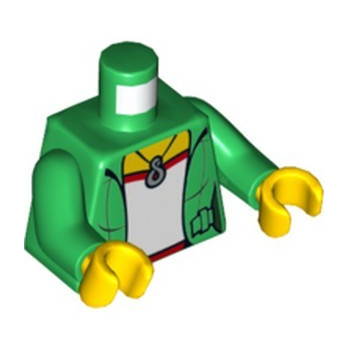 LEGO 6330919 PRINTED TORSO - DARK GREEN