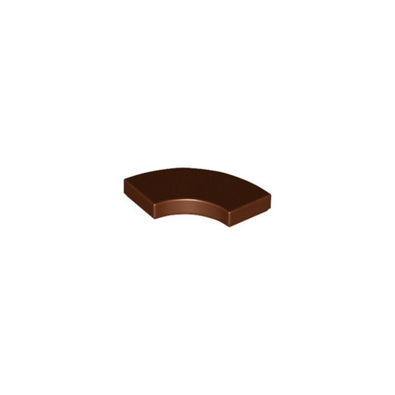 LEGO 6342958 PLATE LISSE 2X2 1/4 ROND - REDDISH BROWN