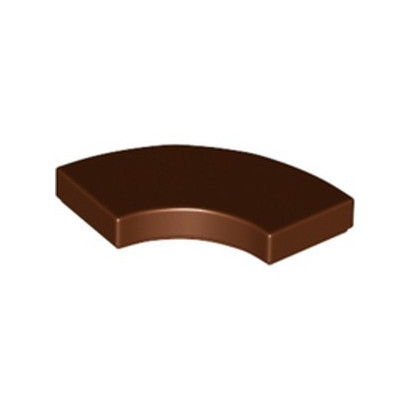 LEGO 6342958 PLATE LISSE 2X2 1/4 ROND - REDDISH BROWN