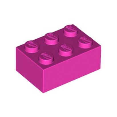 LEGO 6143708 BRIQUE 2X3 - ROSE