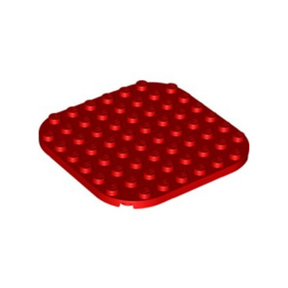 LEGO 6317542 PLATE 8X8, CIRCLE - RED