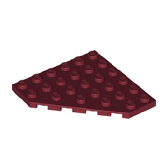 LEGO 6038212 CORNER PLATE 6X6X45° - NEW DARK RED