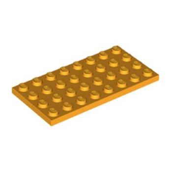 LEGO 6369680 PLATE 4X8 - FLAME YELLOWISH ORANGE