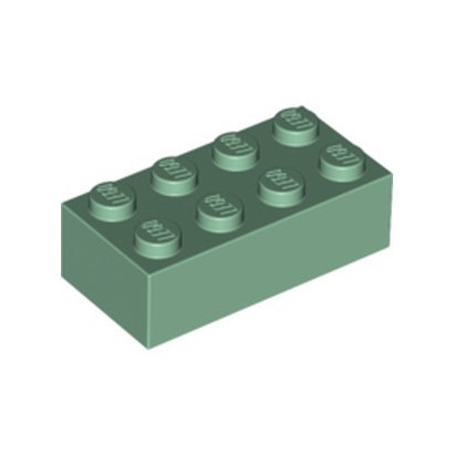 LEGO 6075626 BRIQUE 2X4 - SAND GREEN