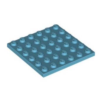 LEGO 6381912 PLATE 6X6 - MEDIUM AZUR