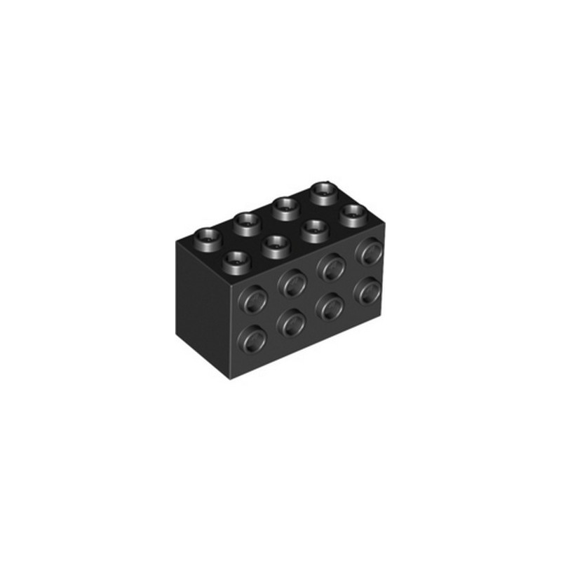 LEGO 4494850 BRIQUE 2X4X2 W/ 16 KNOBS - NOIR
