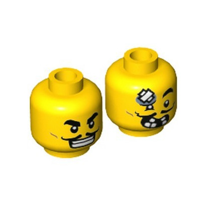 Blocked Open Stud x4 LEGO Star Wars Minifigure Head Tête Plain 