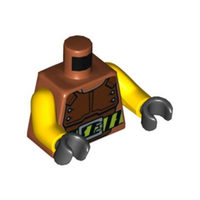 LEGO 6357677 TORSE IMPRIME - DARK ORANGE