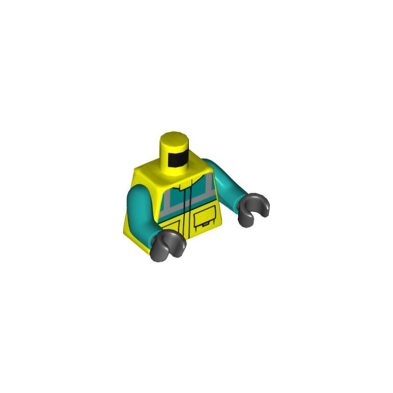 LEGO 6378271 PRINTED FIRST AID TORSO - VIBRANT YELLOW