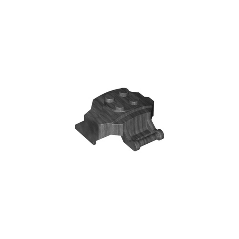LEGO 6371692 DESIGN ELEMENT, 4X5X2 - TITANIUM METALLIC