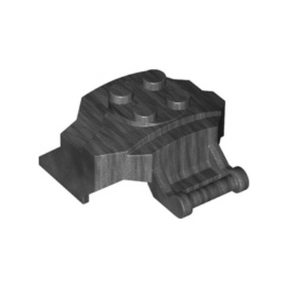 LEGO 6371692 DESIGN ELEMENT, 4X5X2 - TITANIUM METALLIC