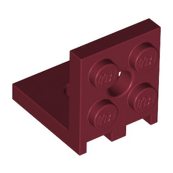 LEGO 6381408 PLATE 2X2 ANGLE - NEW DARK RED