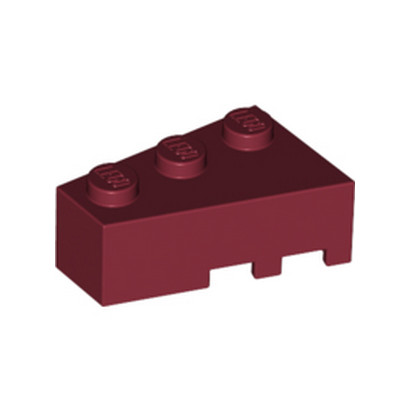 LEGO 6253648 LEFT ROOF TILE 2X3 - NEW DARK RED