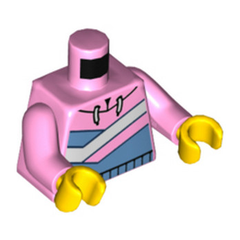LEGO 6382240 PRINTED TORSO HOODIE - BRIGHT PINK