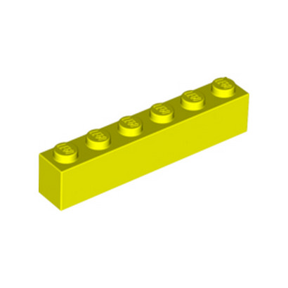 LEGO 6380130 BRIQUE 1X6 - VIBRANT YELLOW