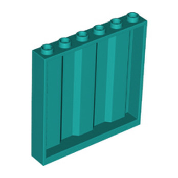 LEGO 6337306 WALL ELEMENT CONTAINER 1X6X5 - BRIGHT BLUEGREEN