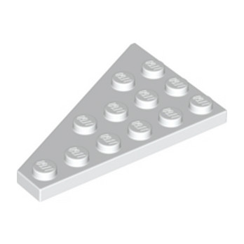 LEGO 6254604 PLATE 4X6 27° DROITE - BLANC