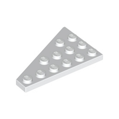 LEGO 6254604 RIGHT PLATE 4X6 27° - WHITE