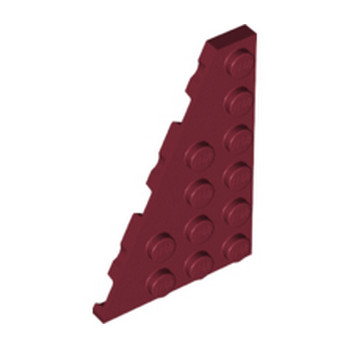 LEGO 6341758 LEFT PLATE 4X6 27° - NEW DARK RED